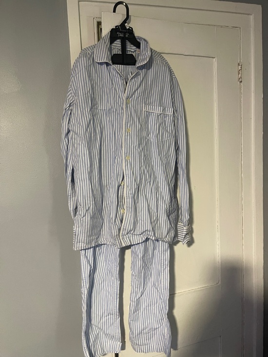 J. Crew Other - J. Crew Blue and White Striped Pajama Set